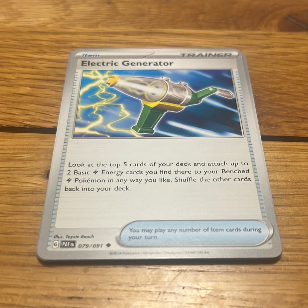 Paldean Fates: Electric Generator #79 Paldean Fates: Electric Generator #79